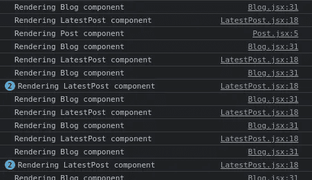 React rendering flow before and after memoization.